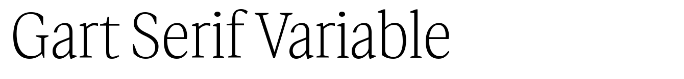 Gart Serif Variable